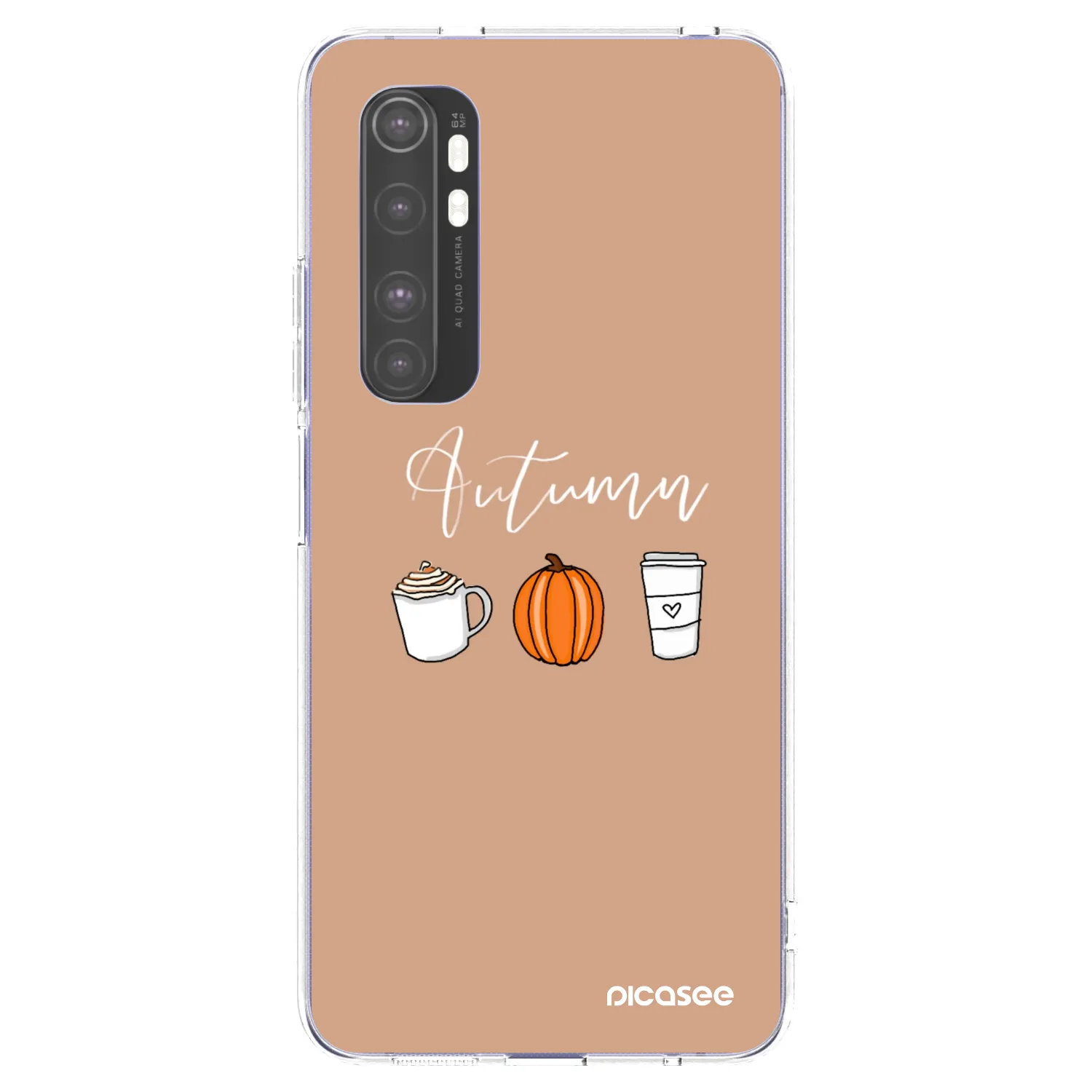 Picasee silikonski prozorni ovitek za Xiaomi Mi Note 10 Lite - Autumn