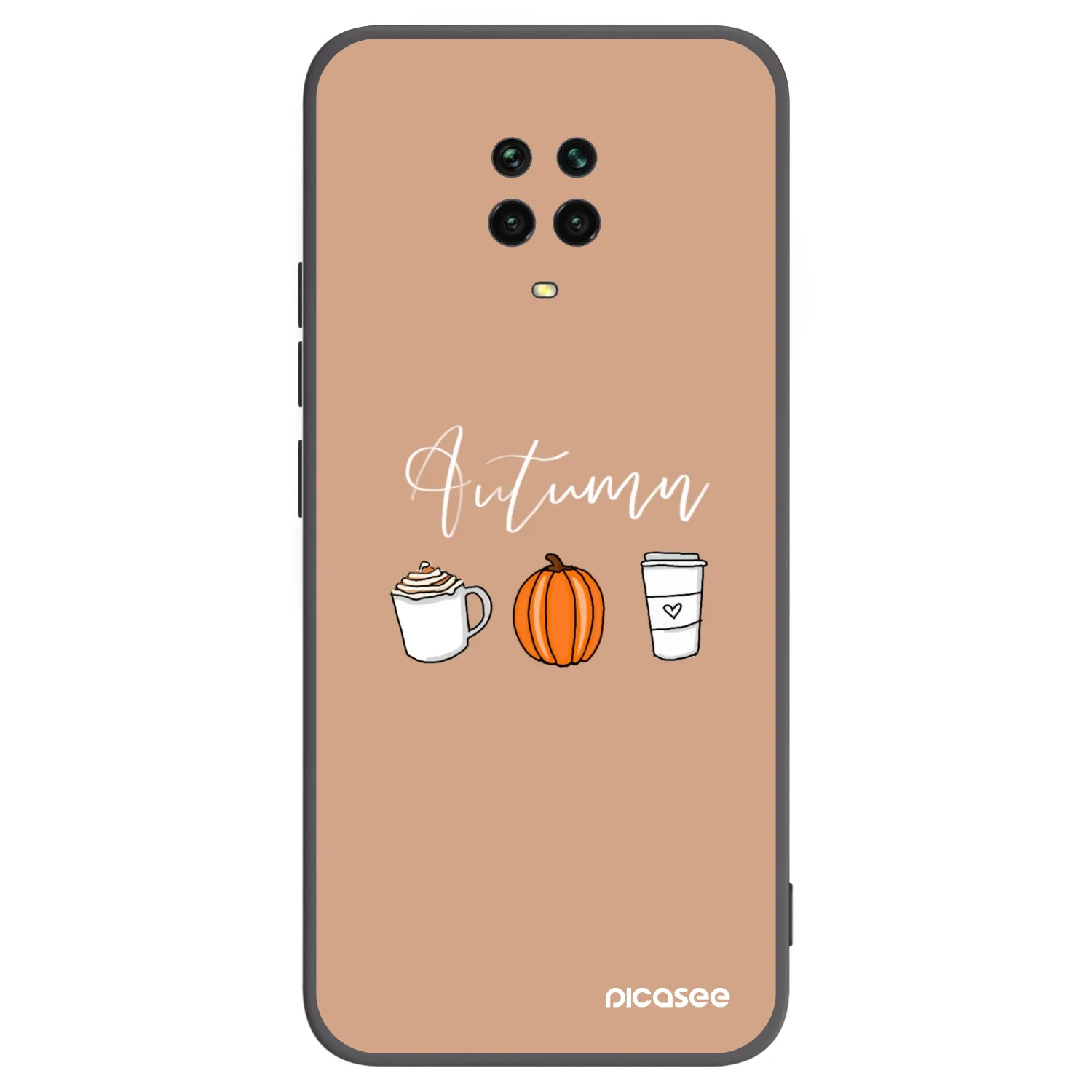 Picasee silikonski črni ovitek za Xiaomi Redmi Note 9S - Autumn