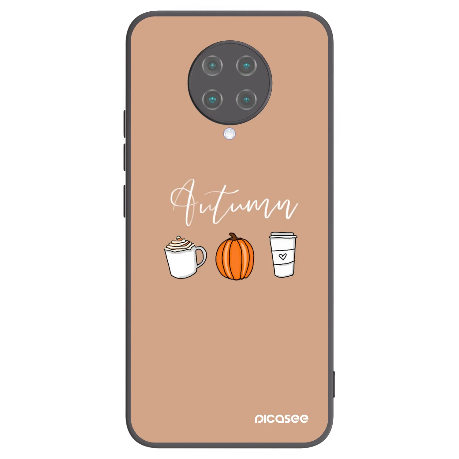 Picasee silikonski črni ovitek za Xiaomi Poco F2 Pro - Autumn