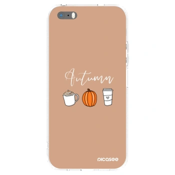 Picasee silikonski prozorni ovitek za Apple iPhone 5/5S/SE - Autumn