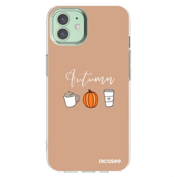 Picasee silikonski prozorni ovitek za Apple iPhone 12 - Autumn