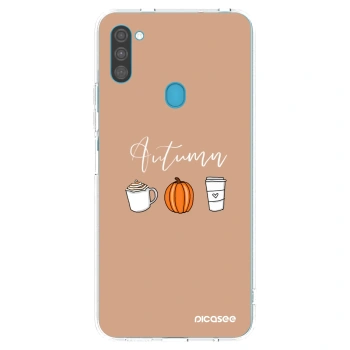 Picasee silikonski prozorni ovitek za Samsung Galaxy M11 - Autumn