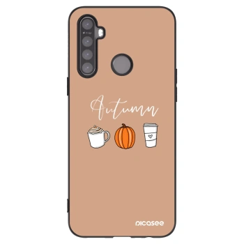 Picasee silikonski črni ovitek za Realme 5 - Autumn