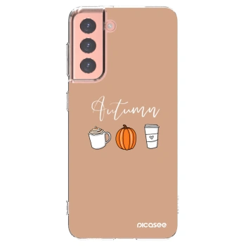 Picasee silikonski prozorni ovitek za Samsung Galaxy S21 5G G991B - Autumn