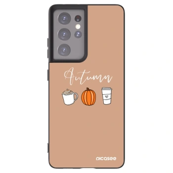 Picasee silikonski črni ovitek za Samsung Galaxy S21 Ultra 5G G998B - Autumn