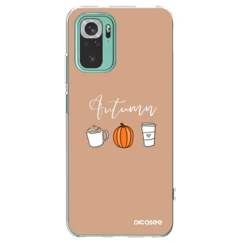 Picasee silikonski prozorni ovitek za Xiaomi Redmi Note 10 Pro - Autumn