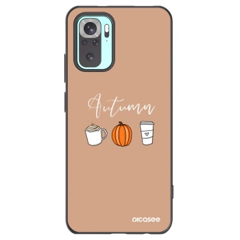Picasee silikonski črni ovitek za Xiaomi Redmi Note 10 Pro - Autumn