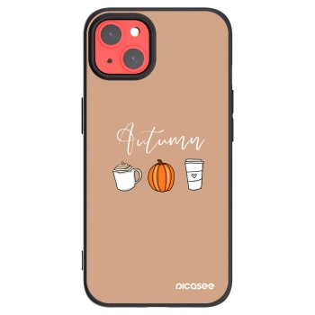 Picasee silikonski črni ovitek za Apple iPhone 13 - Autumn