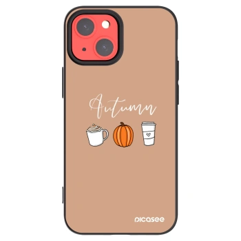 Picasee silikonski črni ovitek za Apple iPhone 13 mini - Autumn