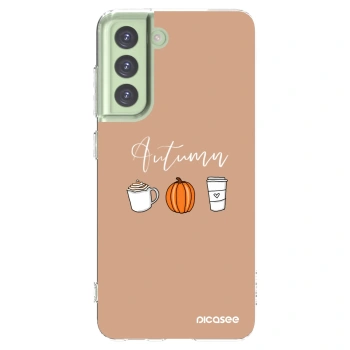 Picasee silikonski prozorni ovitek za Samsung Galaxy S21 FE 5G - Autumn