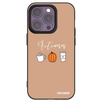 Picasee silikonski črni ovitek za Apple iPhone 14 Pro - Autumn