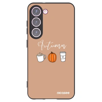 Picasee silikonski črni ovitek za Samsung Galaxy S23 5G - Autumn