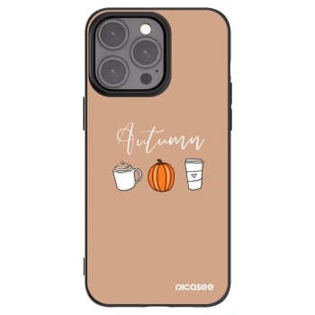Picasee silikonski črni ovitek za Apple iPhone 15 Pro Max - Autumn