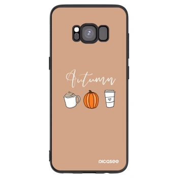 Picasee silikonski črni ovitek za Samsung Galaxy S8 G950F - Autumn