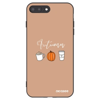 Picasee silikonski črni ovitek za Apple iPhone 8 Plus - Autumn