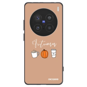 Picasee silikonski črni ovitek za Vivo X200 Pro - Autumn