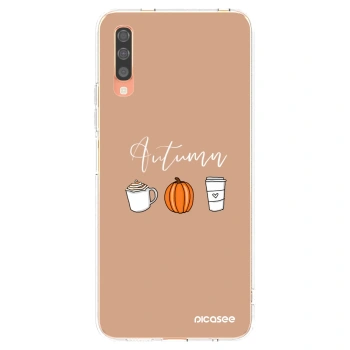 Picasee silikonski prozorni ovitek za Samsung Galaxy A70 A705F - Autumn