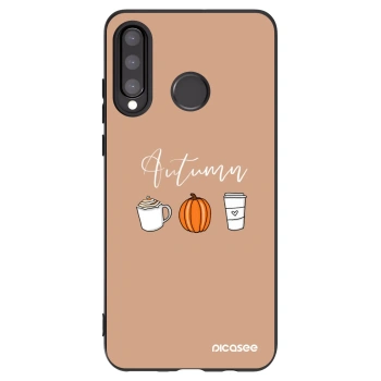 Picasee silikonski črni ovitek za Huawei P30 Lite - Autumn