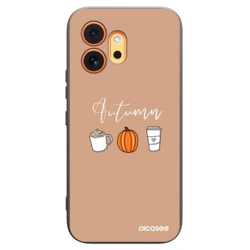 Picasee silikonski črni ovitek za Honor 600 - Autumn