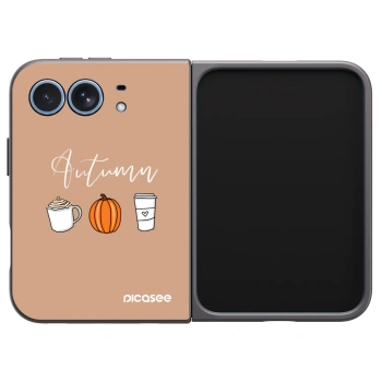 Picasee silikonski črni ovitek za Apple iPhone Duo - Autumn