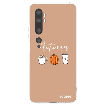 Picasee silikonski prozorni ovitek za Xiaomi Mi Note 10 (Pro) - Autumn