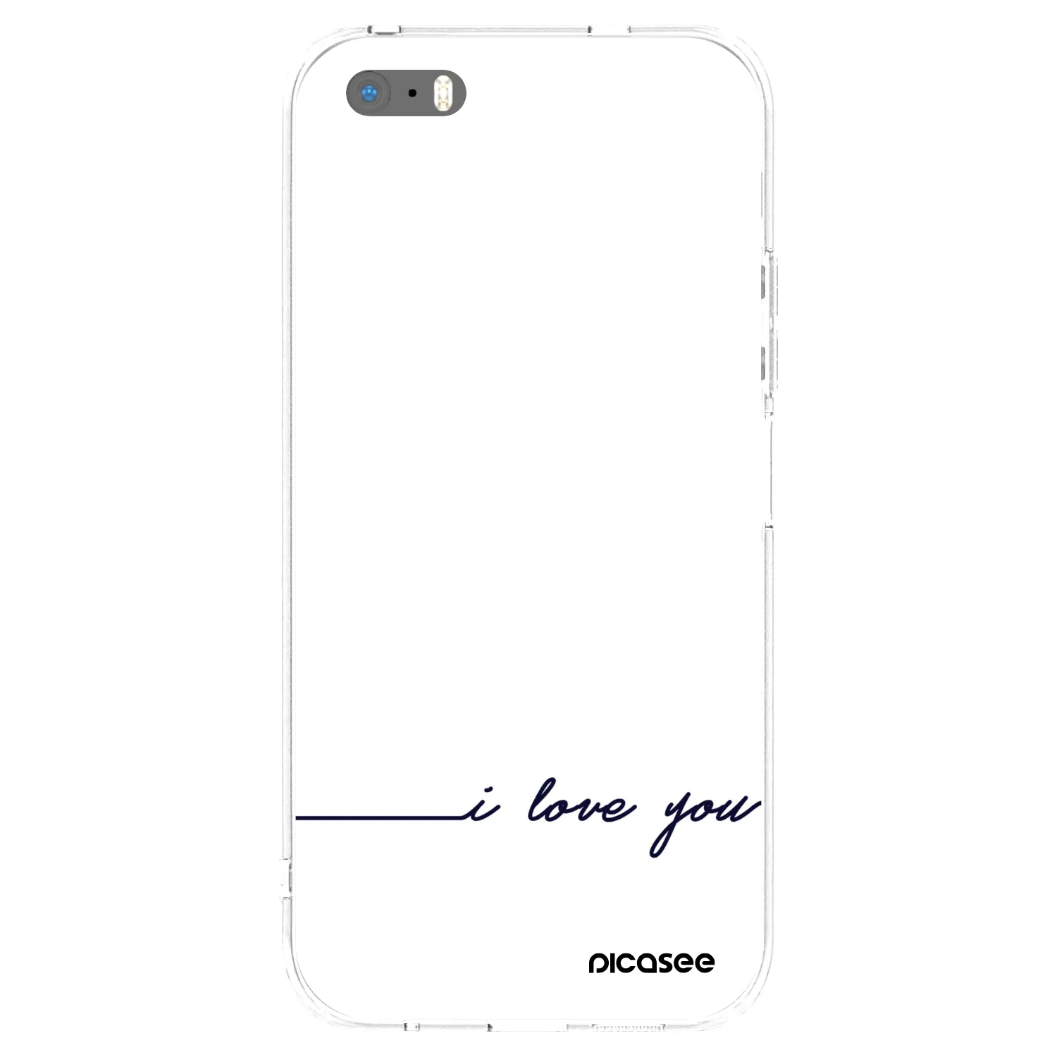 Picasee silikonski prozorni ovitek za Apple iPhone 5/5S/SE - I love you