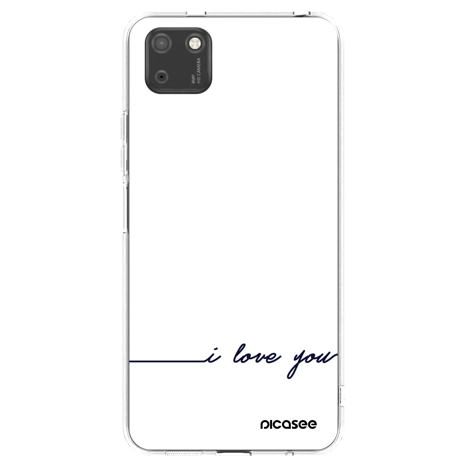 Picasee silikonski prozorni ovitek za Huawei Y5P - I love you