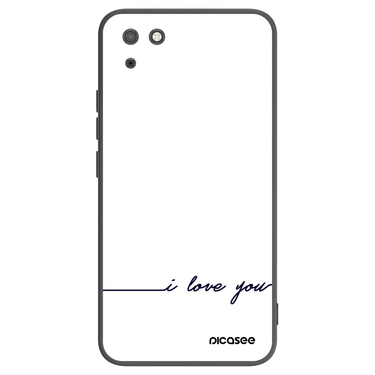 Picasee silikonski črni ovitek za Huawei Y5P - I love you