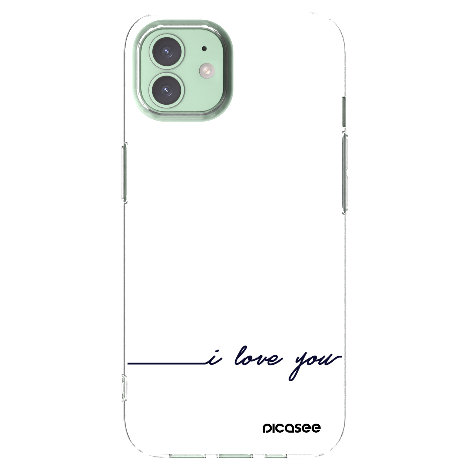 Picasee silikonski prozorni ovitek za Apple iPhone 12 Pro - I love you
