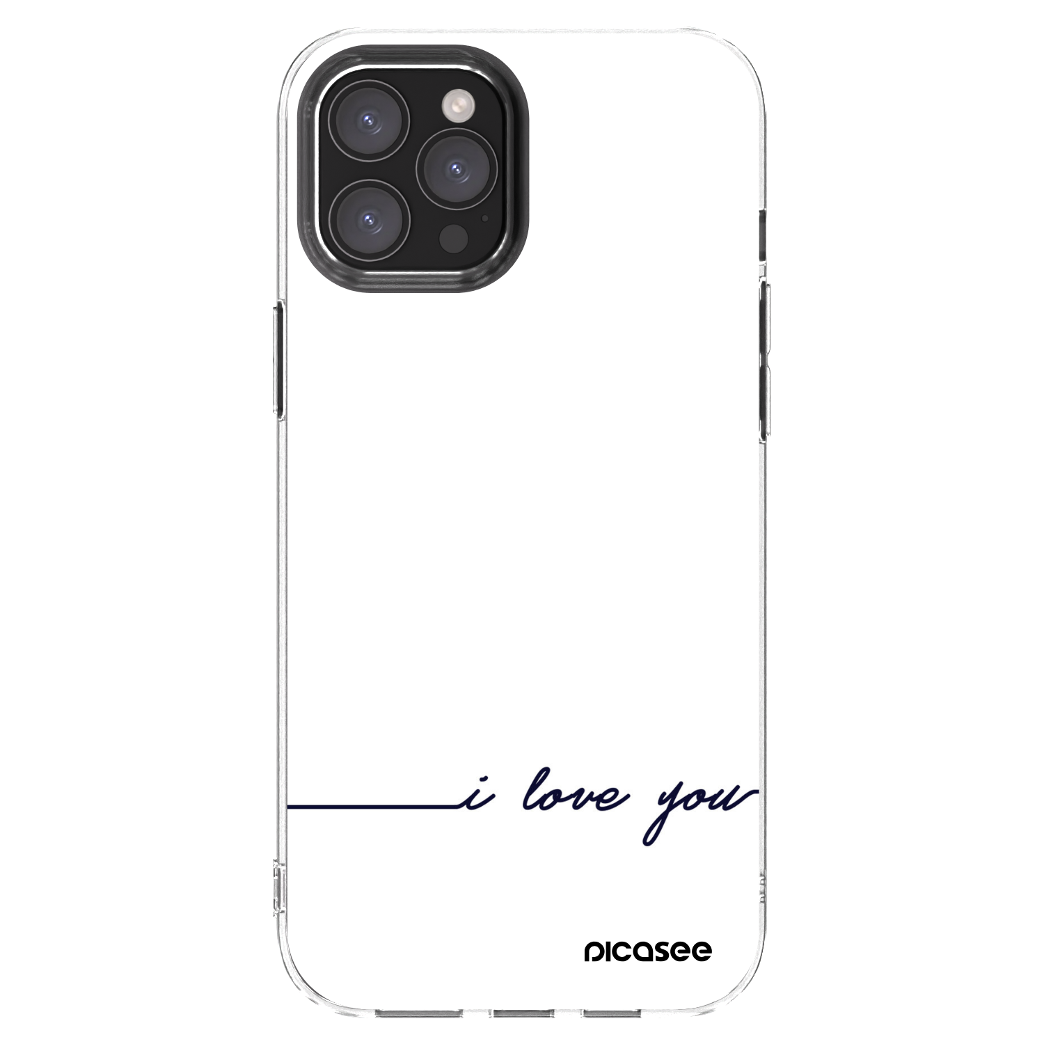 Picasee silikonski prozorni ovitek za Apple iPhone 12 Pro Max - I love you