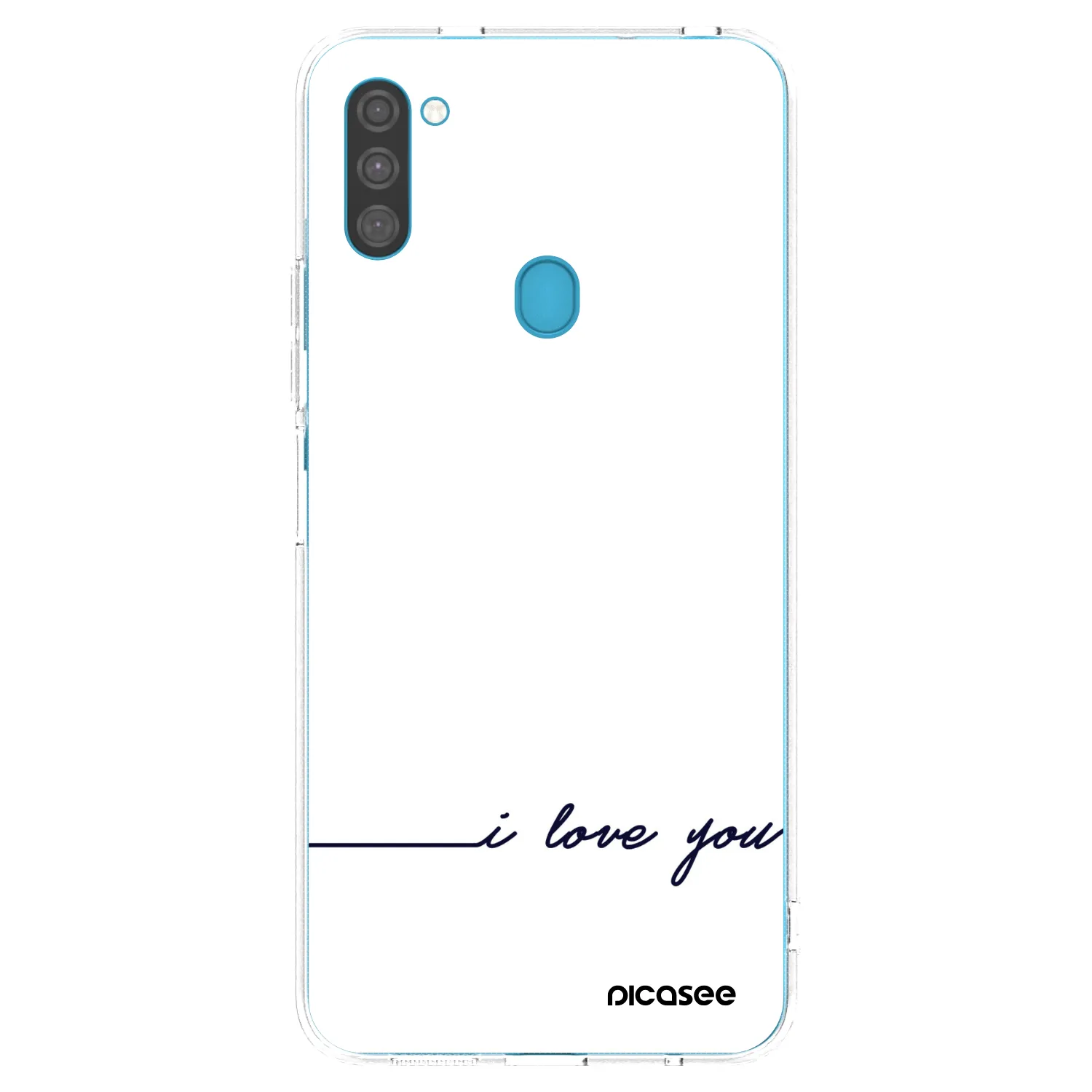 Picasee silikonski prozorni ovitek za Samsung Galaxy M11 - I love you