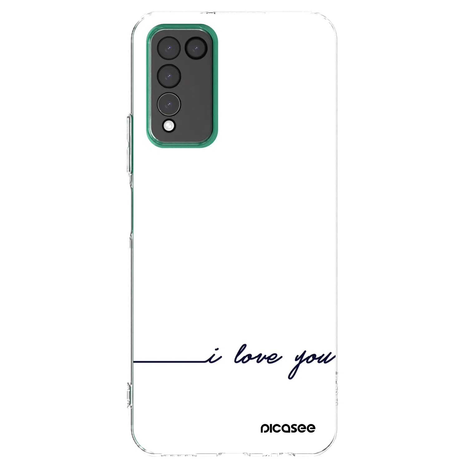Picasee silikonski prozorni ovitek za Honor 10X Lite - I love you
