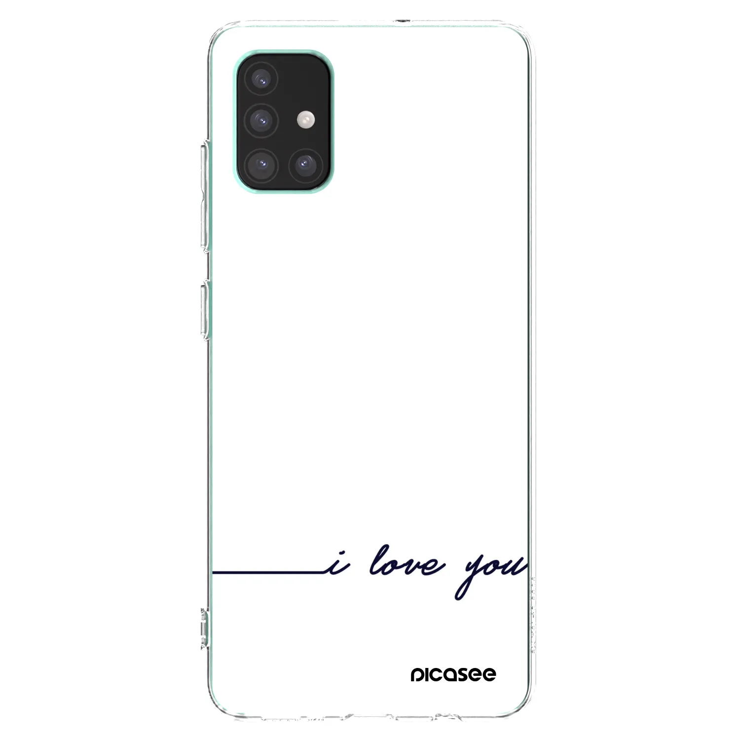 Picasee silikonski prozorni ovitek za Samsung Galaxy M51 M515F - I love you