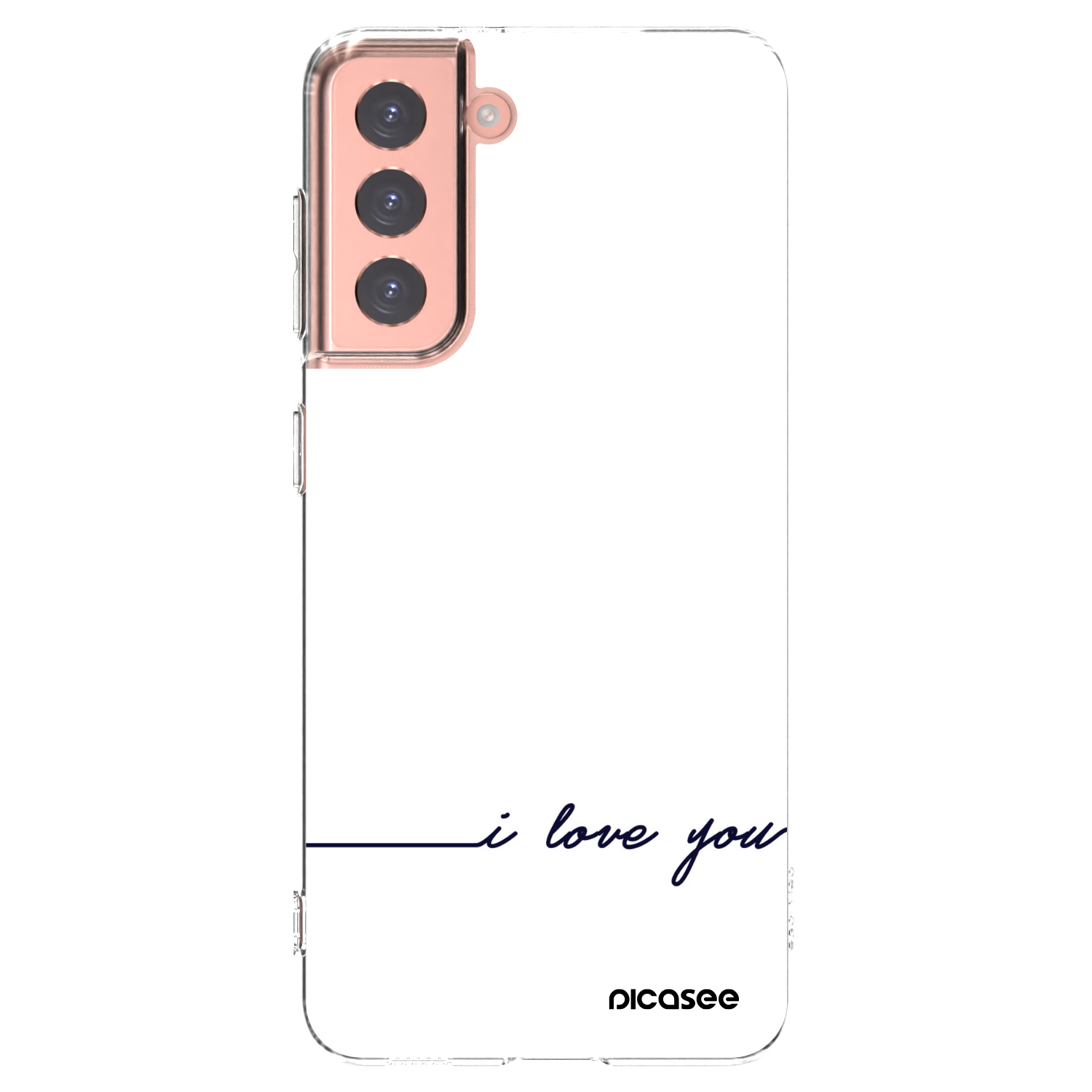 Picasee silikonski prozorni ovitek za Samsung Galaxy S21 5G G991B - I love you
