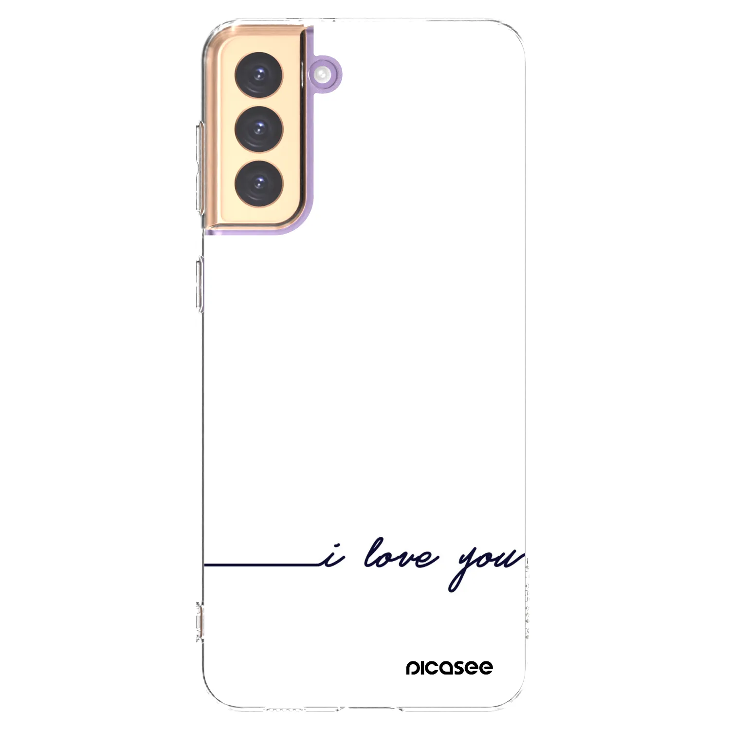 Picasee silikonski prozorni ovitek za Samsung Galaxy S21+ 5G G996F - I love you