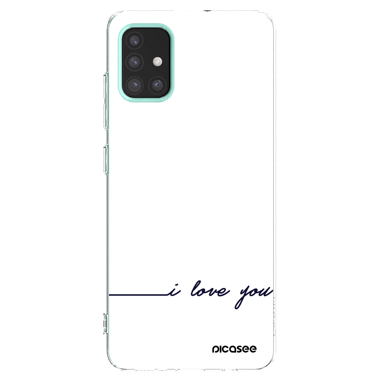 Picasee silikonski prozorni ovitek za Samsung Galaxy M31s - I love you
