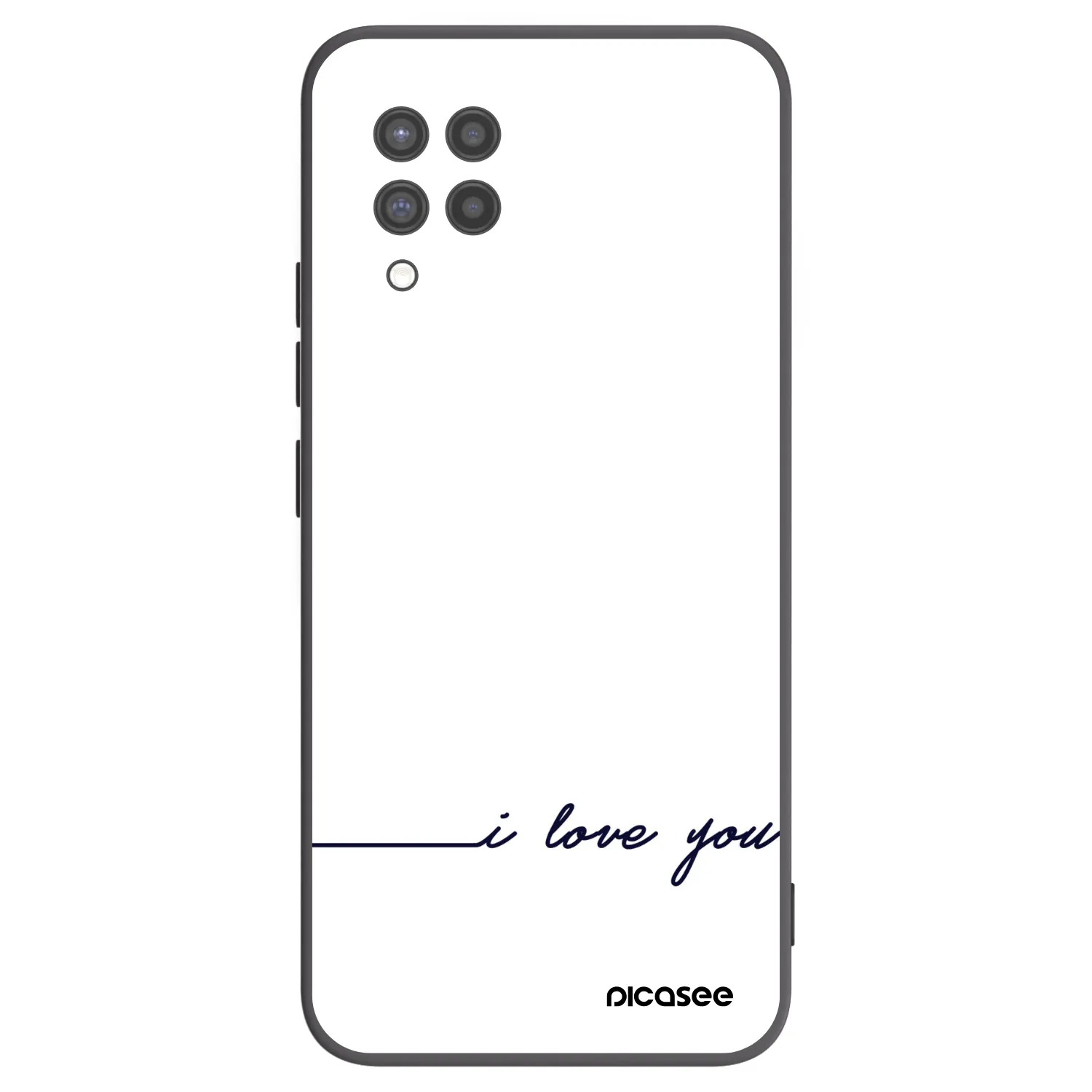 Picasee silikonski črni ovitek za Samsung Galaxy A42 A426B - I love you