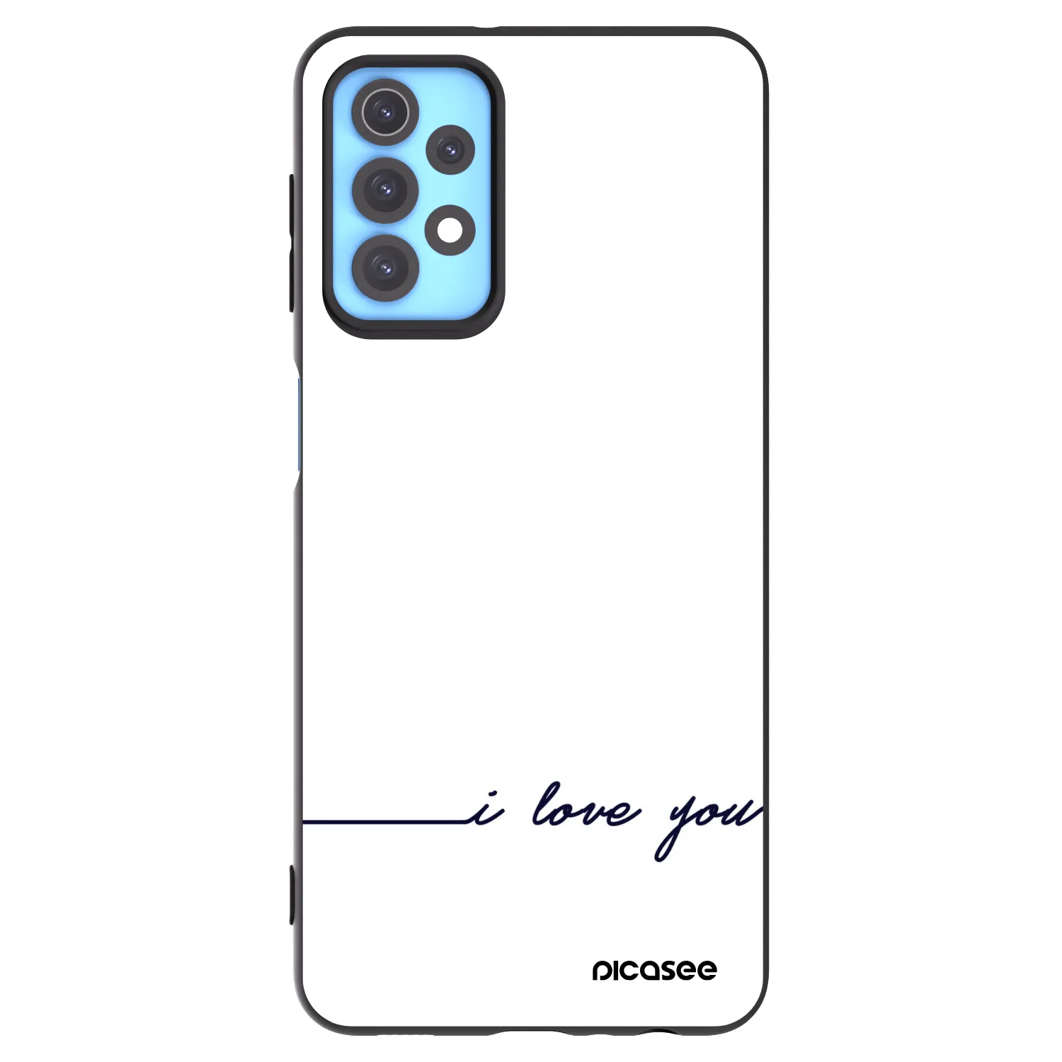 Picasee silikonski črni ovitek za Samsung Galaxy A32 4G SM-A325F - I love you