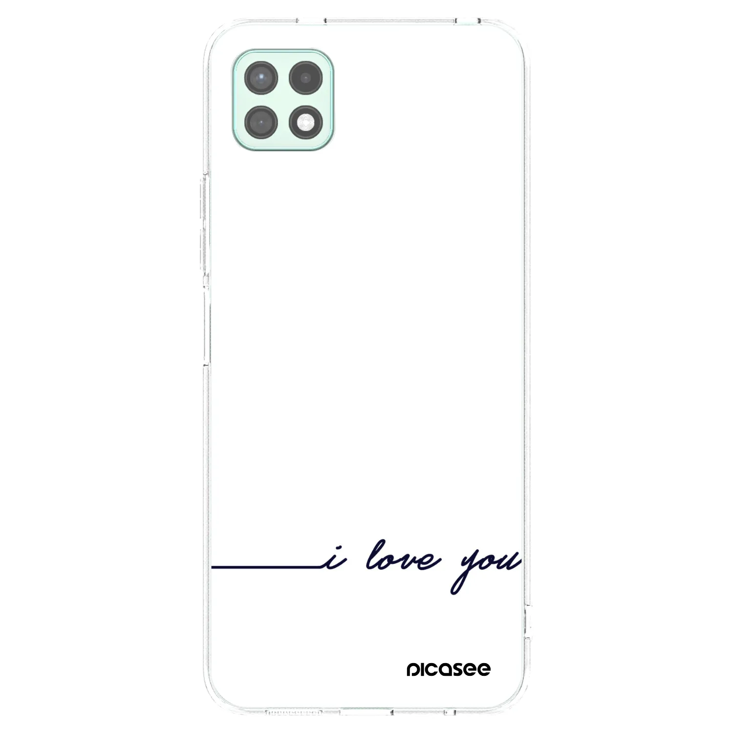 Picasee silikonski prozorni ovitek za Samsung Galaxy A22 A226B 5G - I love you