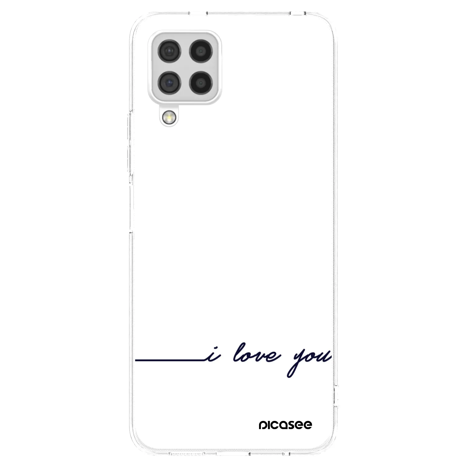 Picasee silikonski prozorni ovitek za Samsung Galaxy A22 A225F 4G - I love you
