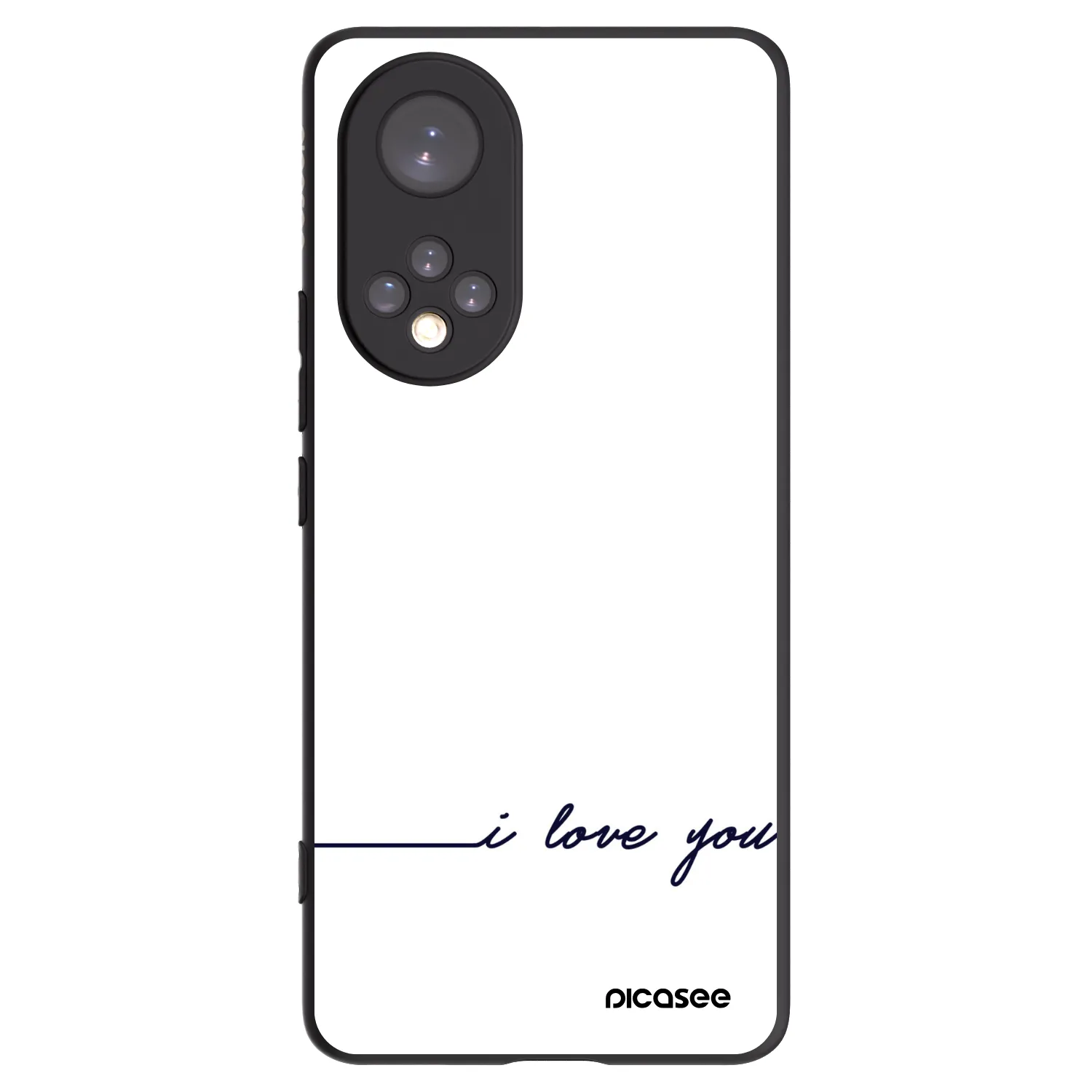 Picasee silikonski črni ovitek za Huawei Nova 9 - I love you