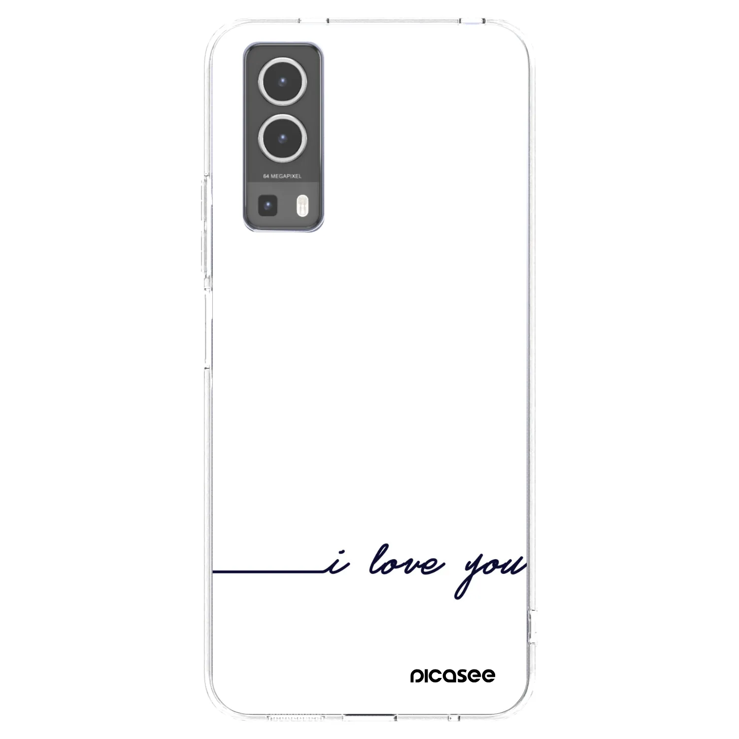 Picasee silikonski prozorni ovitek za Vivo Y72 5G - I love you