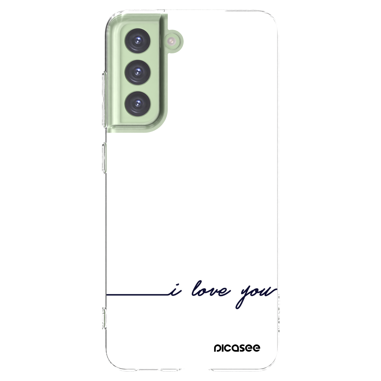 Picasee silikonski prozorni ovitek za Samsung Galaxy S21 FE 5G - I love you