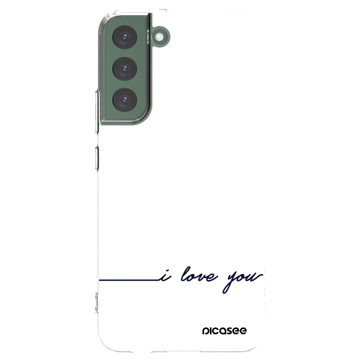 Picasee silikonski prozorni ovitek za Samsung Galaxy S22+ 5G - I love you