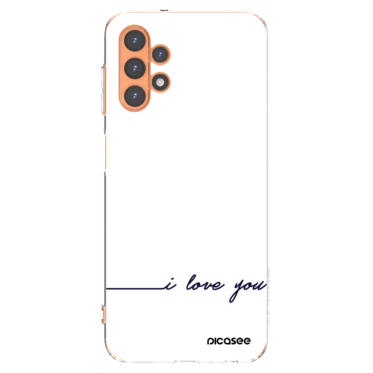 Picasee silikonski prozorni ovitek za Samsung Galaxy A13 4G A135 - I love you