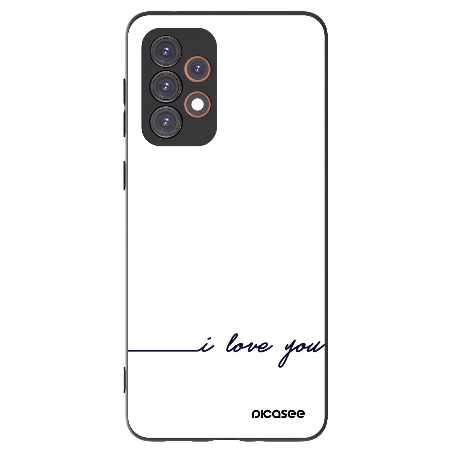 Picasee silikonski črni ovitek za Samsung Galaxy A33 5G A336 - I love you
