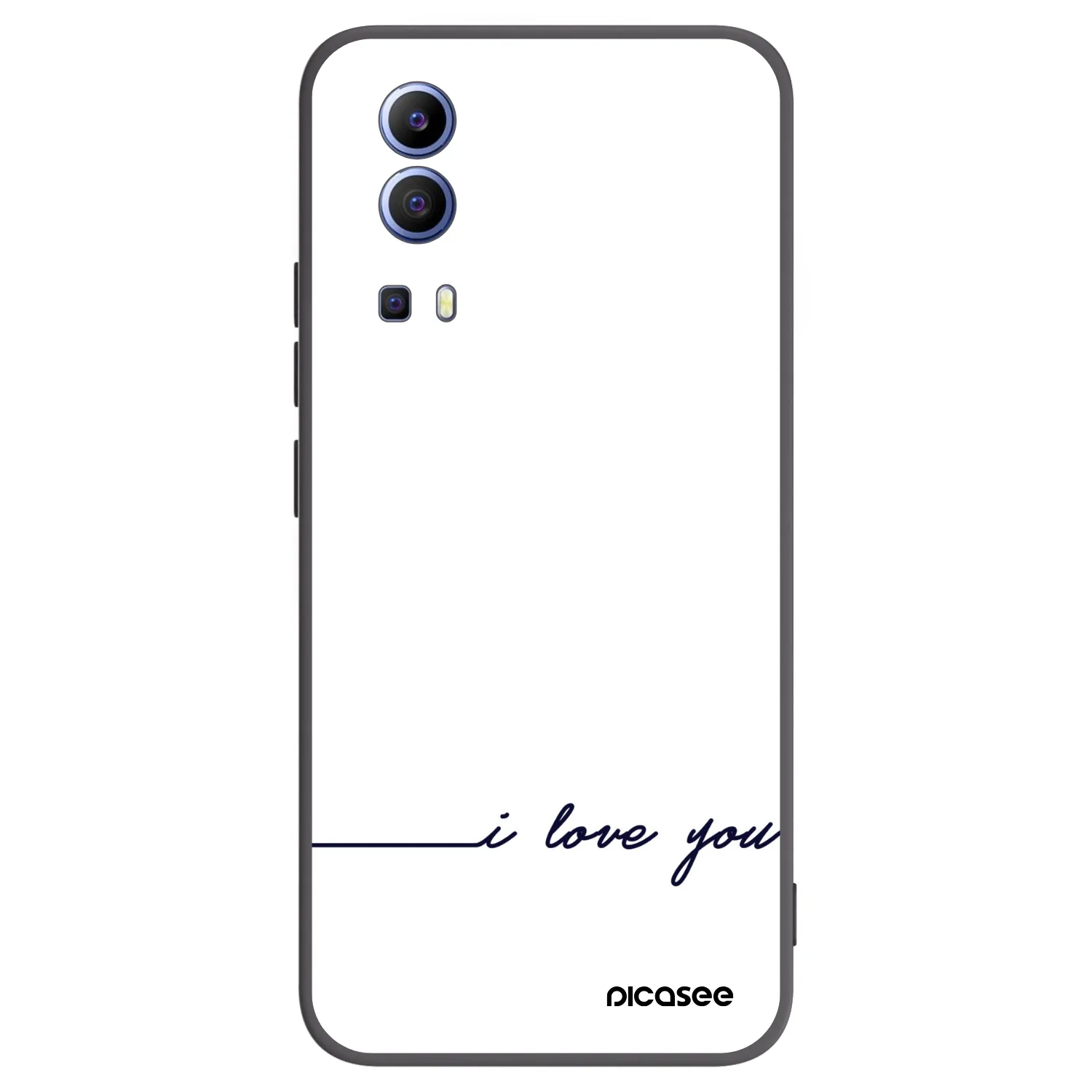 Picasee silikonski črni ovitek za Vivo Y52 5G - I love you