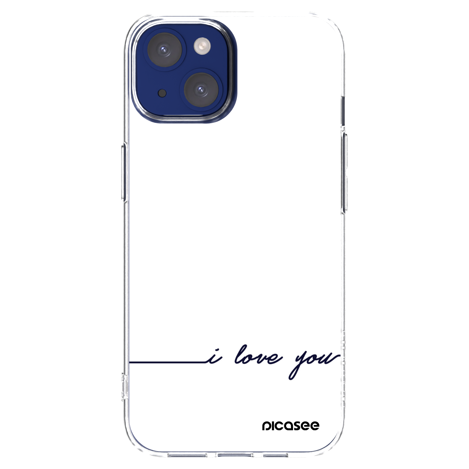 Picasee silikonski prozorni ovitek za Apple iPhone 14 - I love you