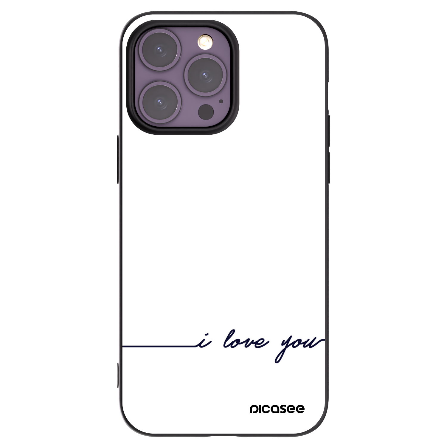 Picasee silikonski črni ovitek za Apple iPhone 14 Pro Max - I love you