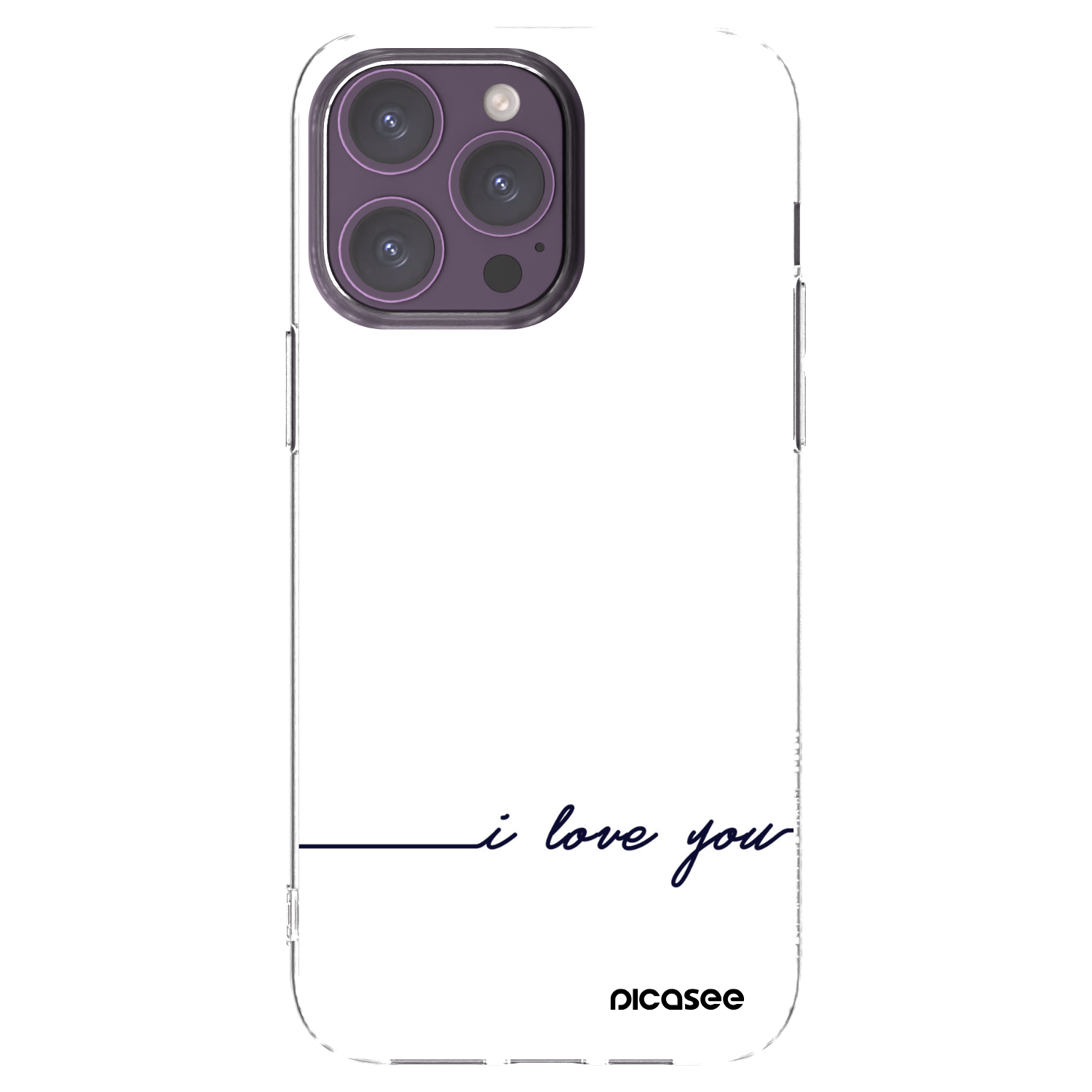 Picasee silikonski prozorni ovitek za Apple iPhone 14 Pro Max - I love you